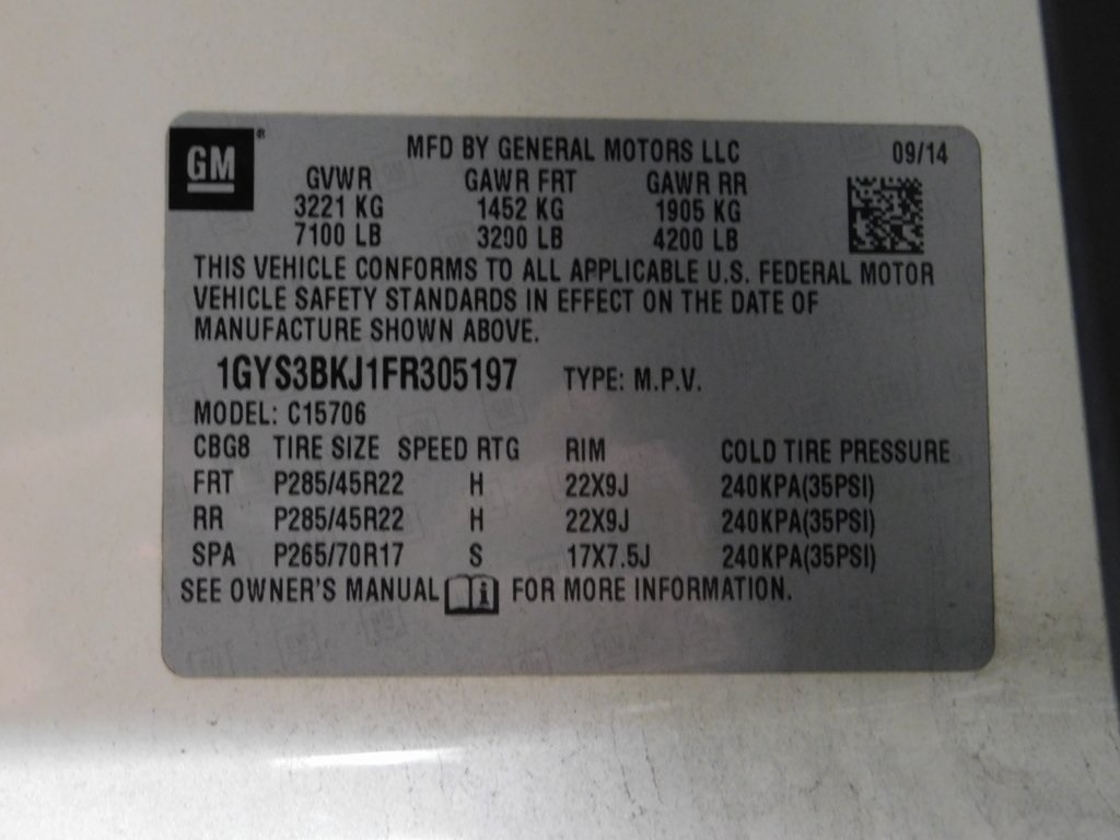 Cadillac Escalade Luxury 2WD 2015