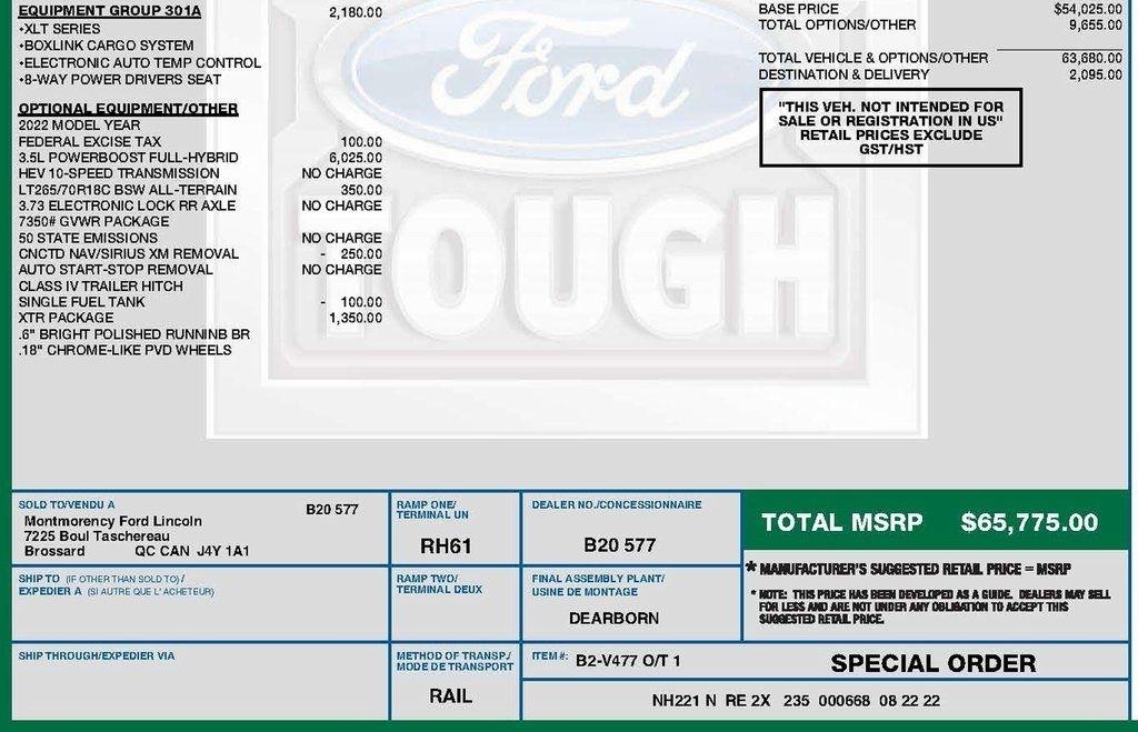 Ford F-150 XLT SuperCrew 5.5-ft. Bed 4WD 2022