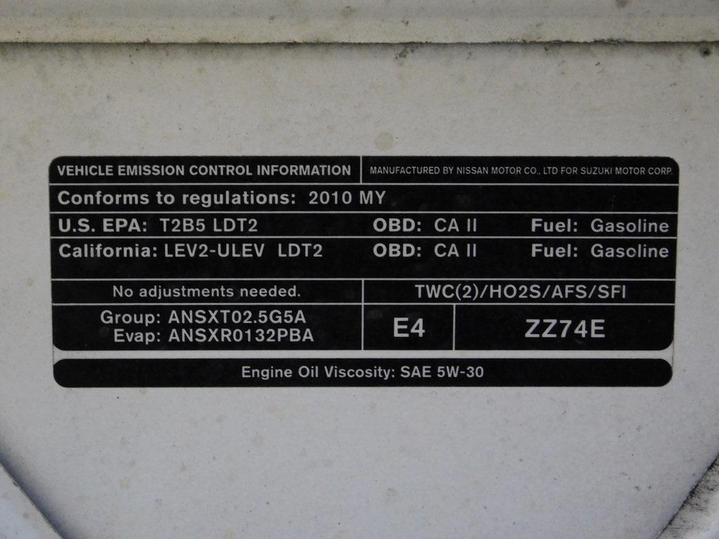 Suzuki Equator Ext Cab 2WD 2010