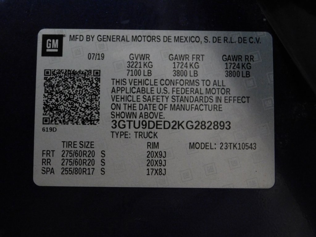 GMC Sierra 1500 SLT Crew Cab Long Box 4WD 2019