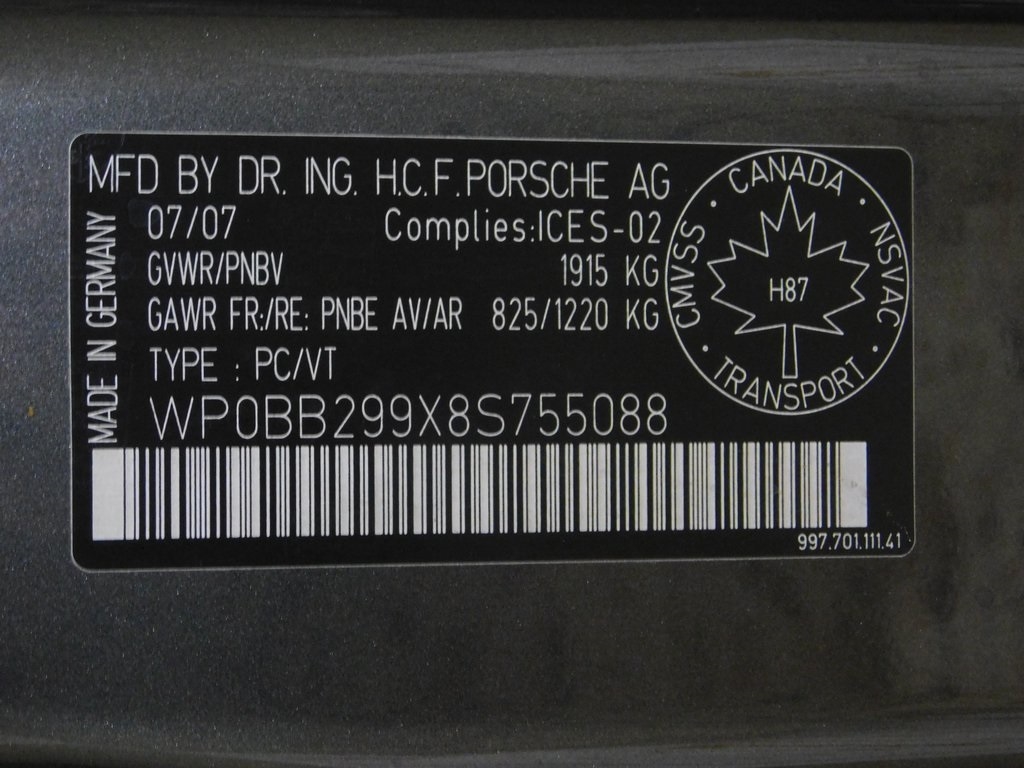 Porsche 911 Targa 4S 2008