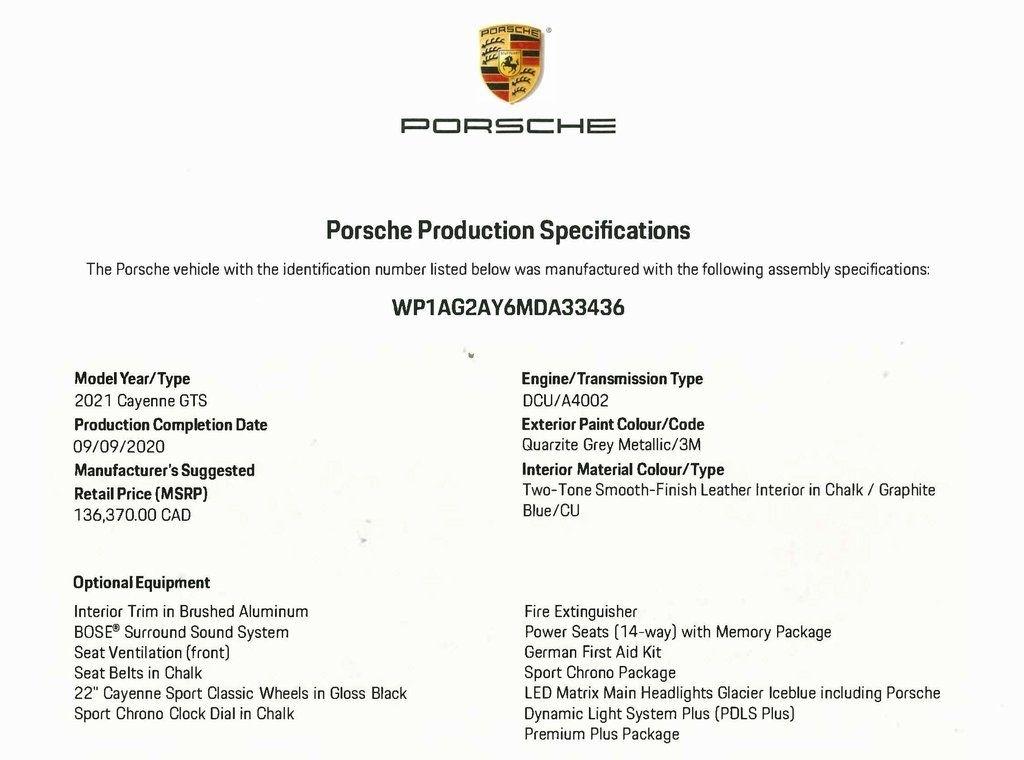 Porsche Cayenne GTS 2021