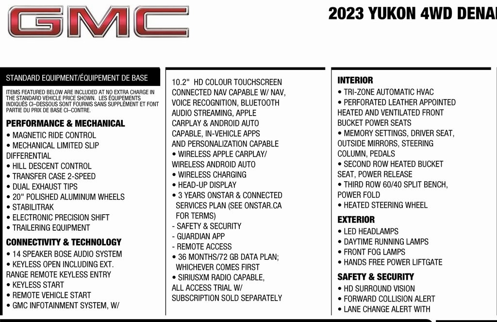 GMC Yukon Denali 4WD 2023