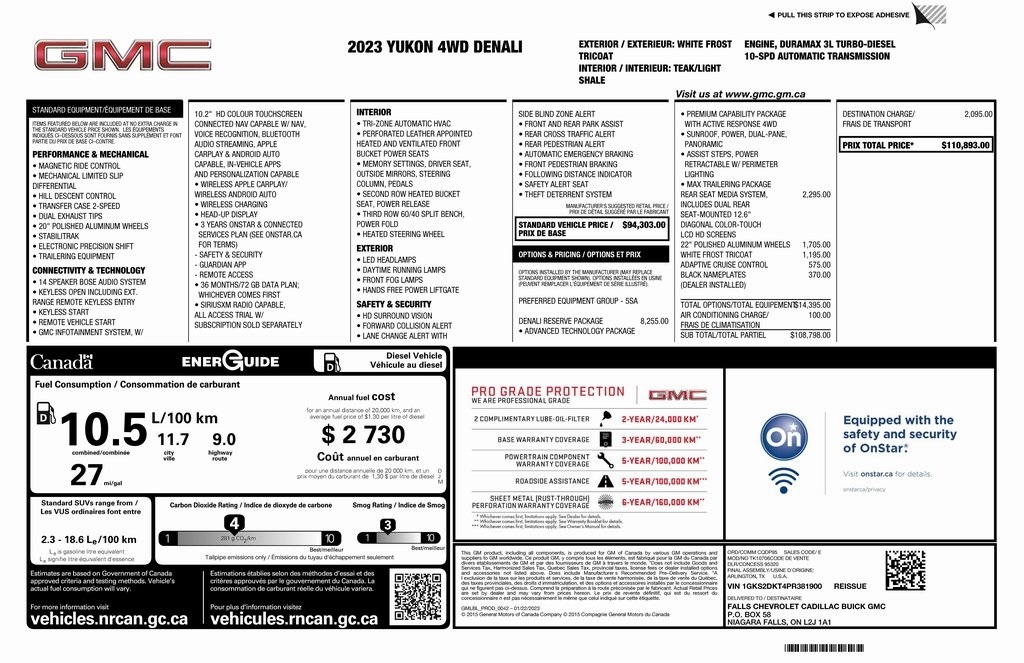 GMC Yukon Denali 4WD 2023