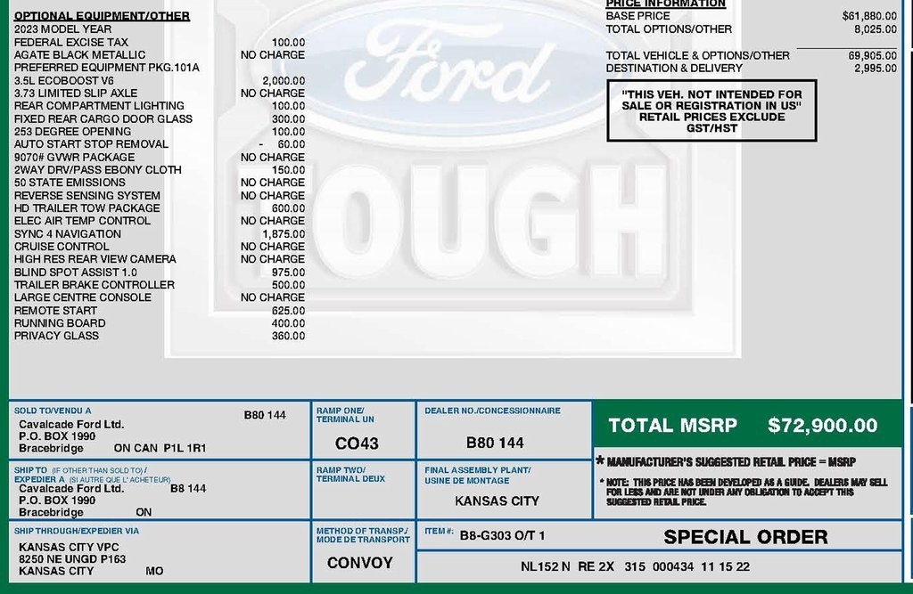 Ford Transit 250 Van High Roof w/Sliding Pass. 148-in. WB EL 2023