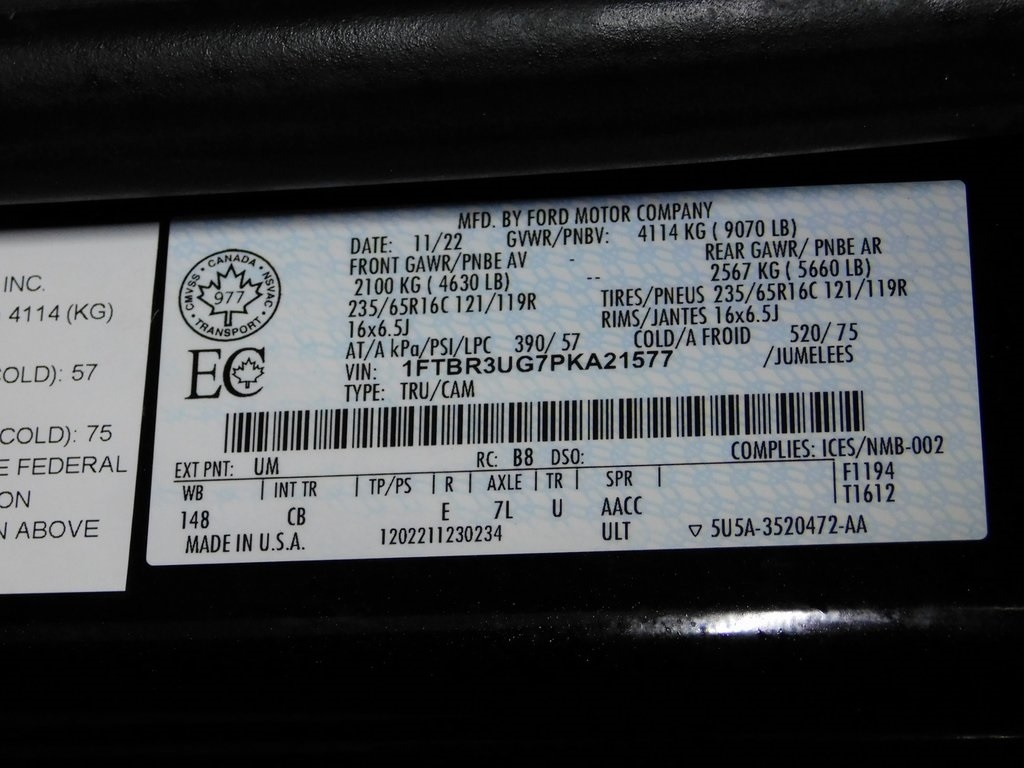 Ford Transit 250 Van High Roof w/Sliding Pass. 148-in. WB EL 2023