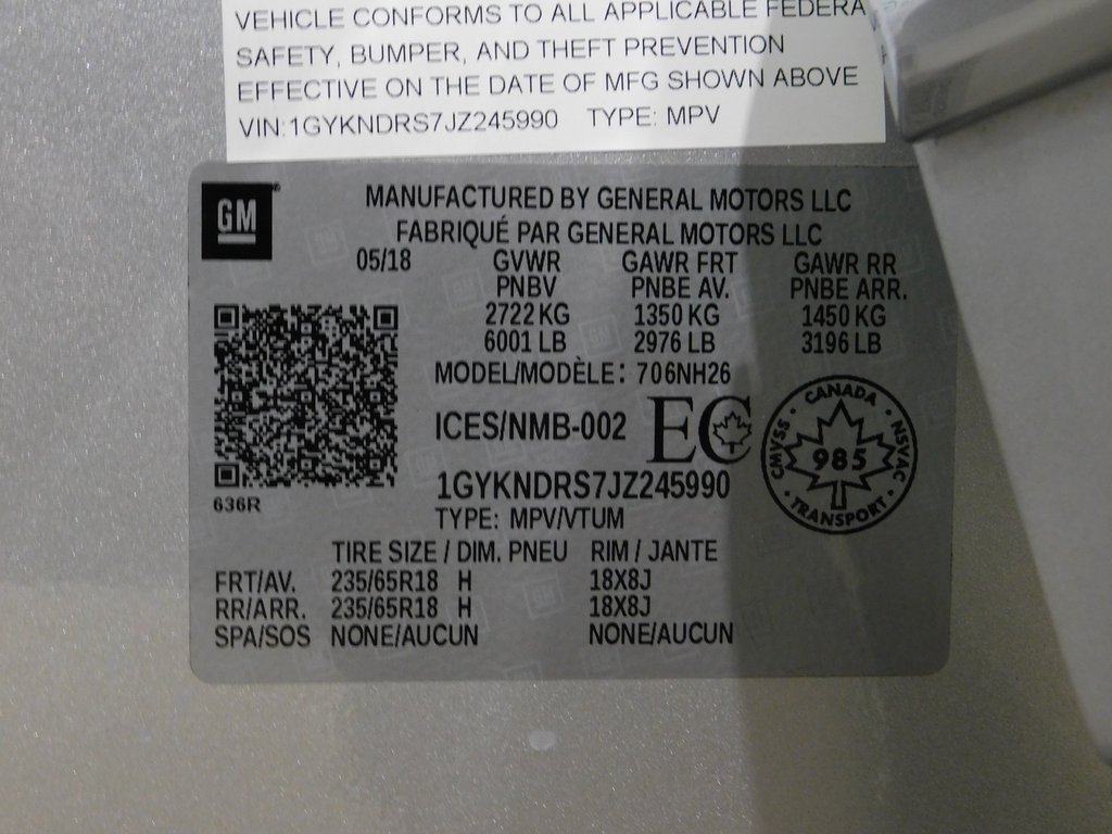 Cadillac XT5 Luxury AWD 2018