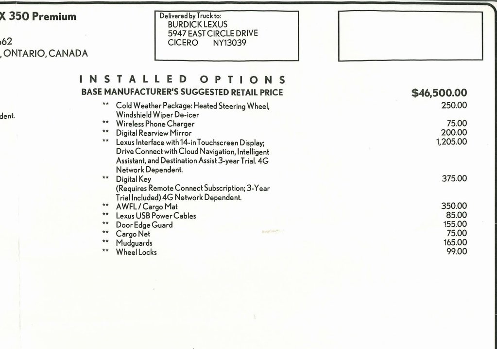 Lexus NX 350 Premium AWD 2025