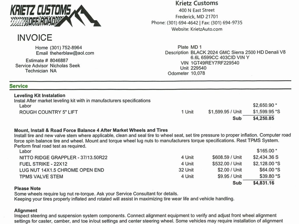 GMC Sierra 2500HD Denali Crew Cab 4WD SB 2024