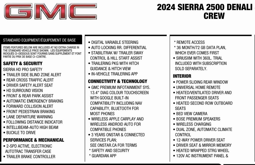 GMC Sierra 2500HD Denali Crew Cab 4WD SB 2024