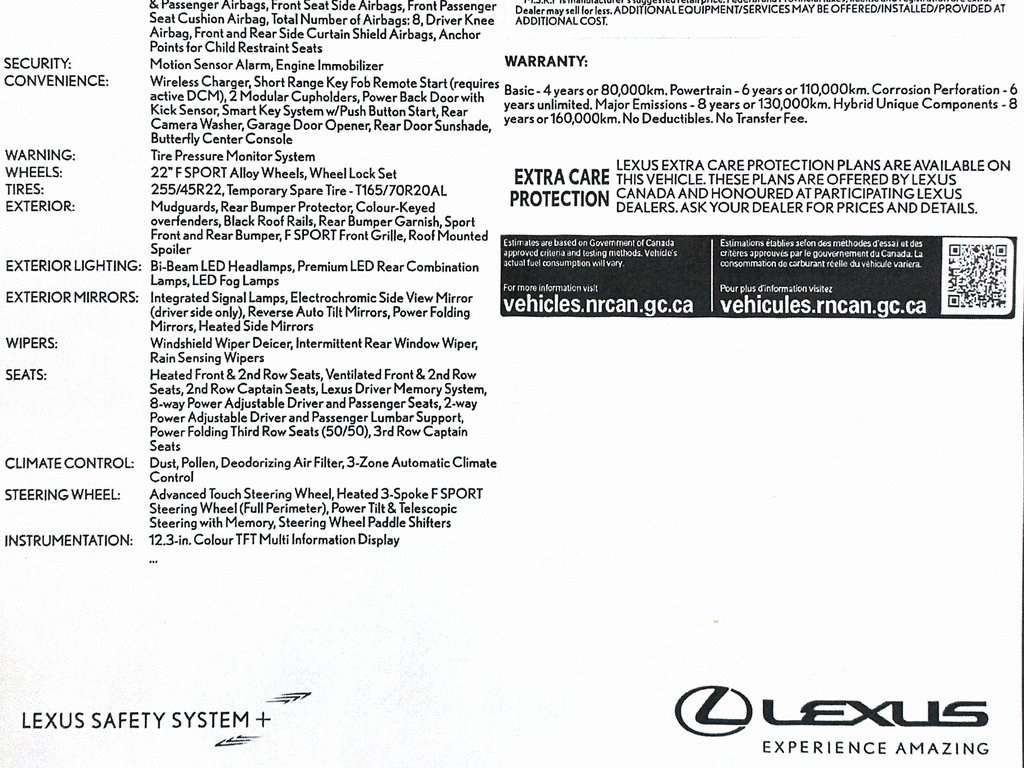 Lexus TX 500h F SPORT Luxury AWD 2026