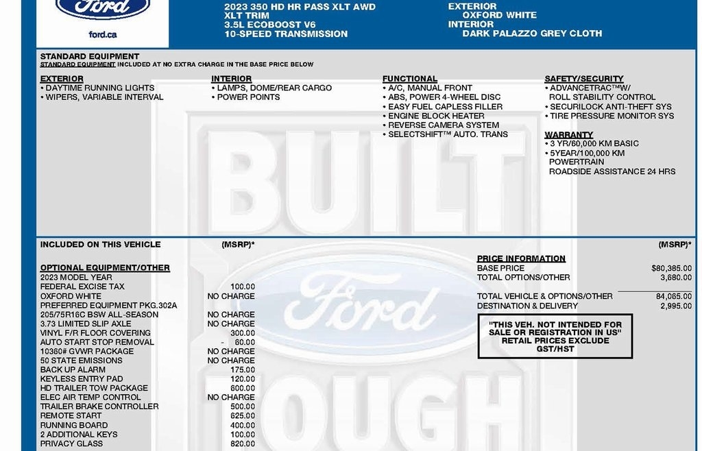 Ford Transit 350 Wagon HD High Roof XLT Sliding Pass. 148 WB EL 2023