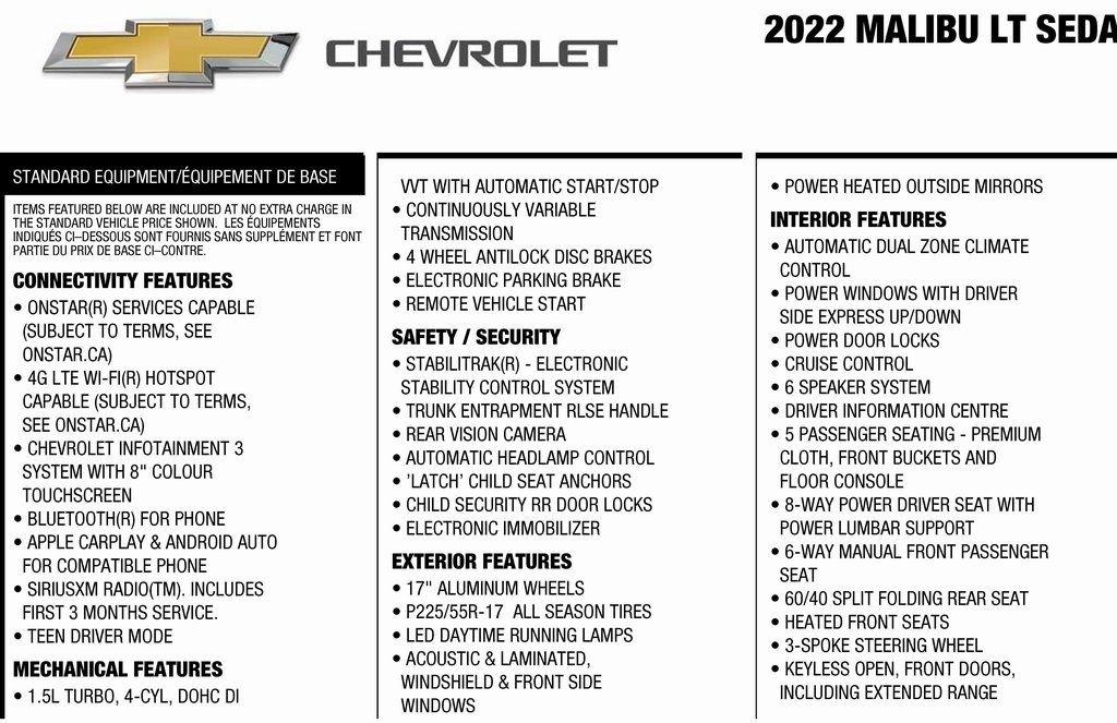Chevrolet Malibu  2022