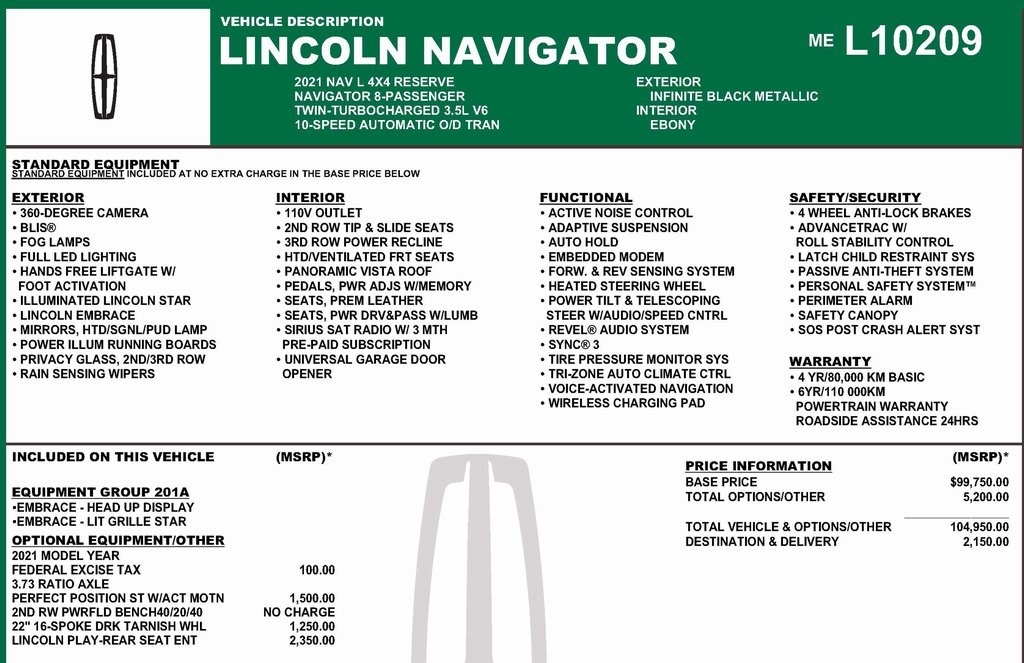 Lincoln Navigator L  2021