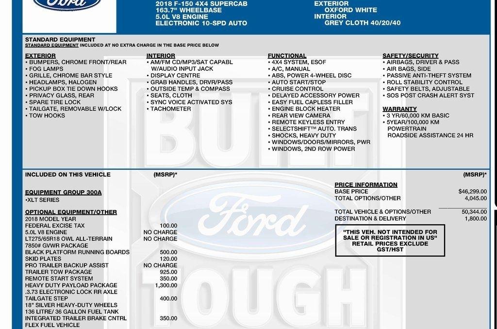 Ford F-150 XLT SuperCab 8-ft. Bed 4WD 2018