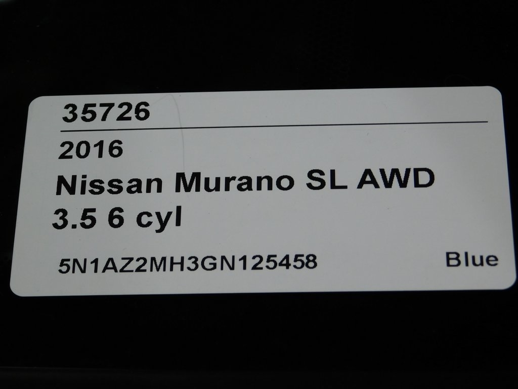 Nissan Murano SL AWD 2016