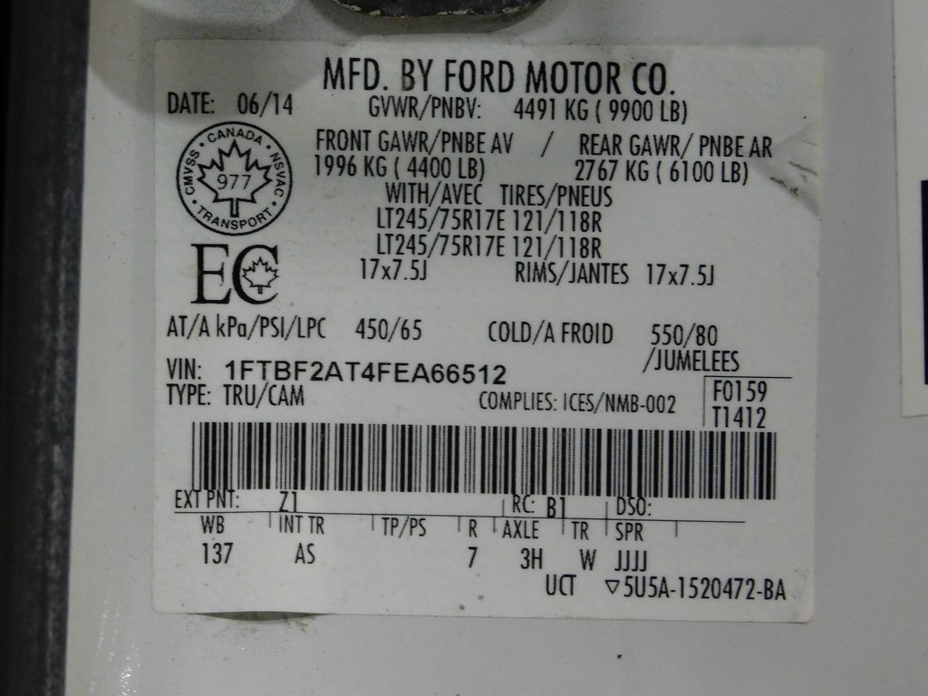 Ford F-250 SD XL 2WD 2015