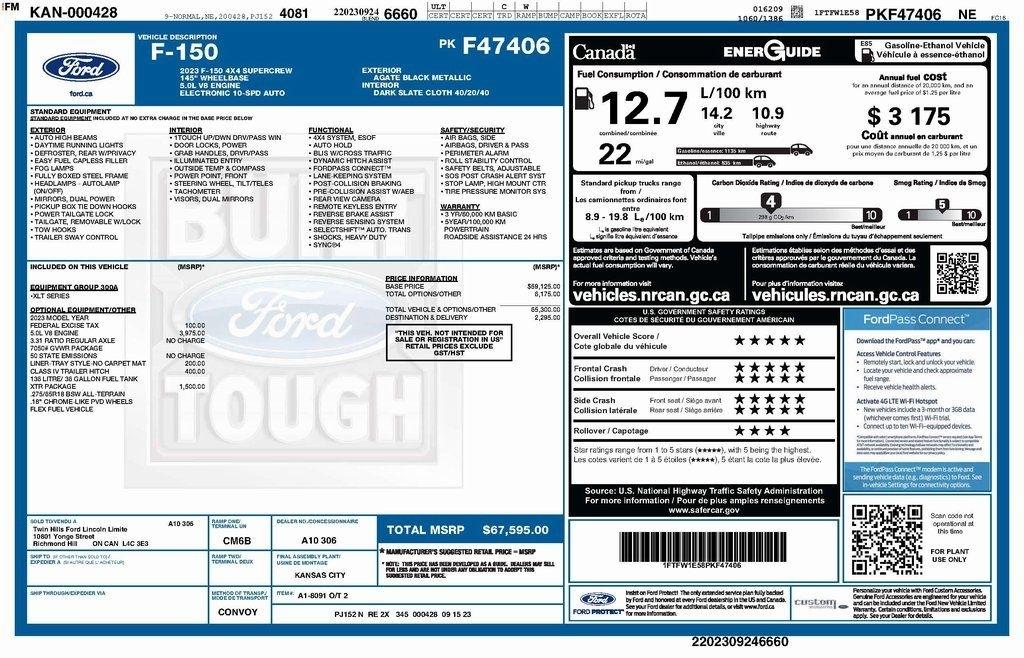 Ford F-150 XLT SuperCrew 5.5-ft. Bed 4WD 2023