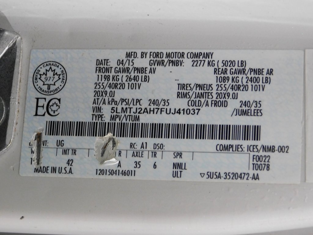 Lincoln MKC AWD 2015