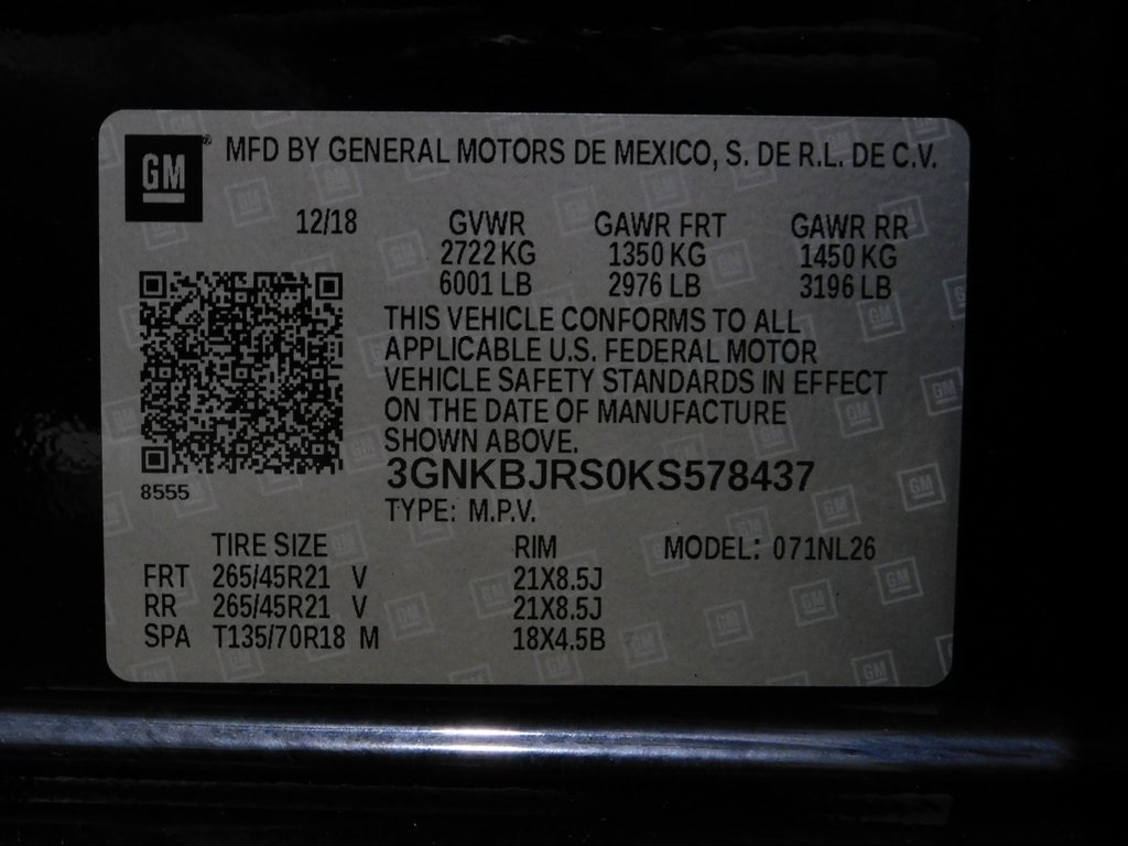 Chevrolet Blazer RS AWD 2019