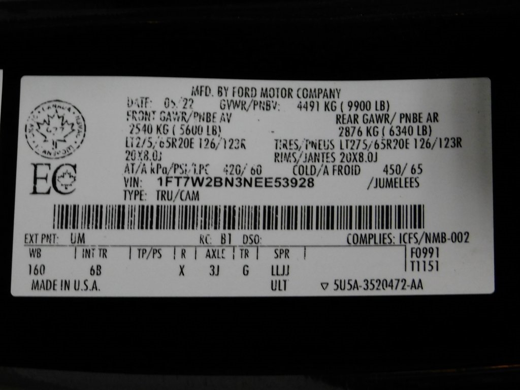 Ford F-250 SD Lariat Crew Cab 4WD 2022