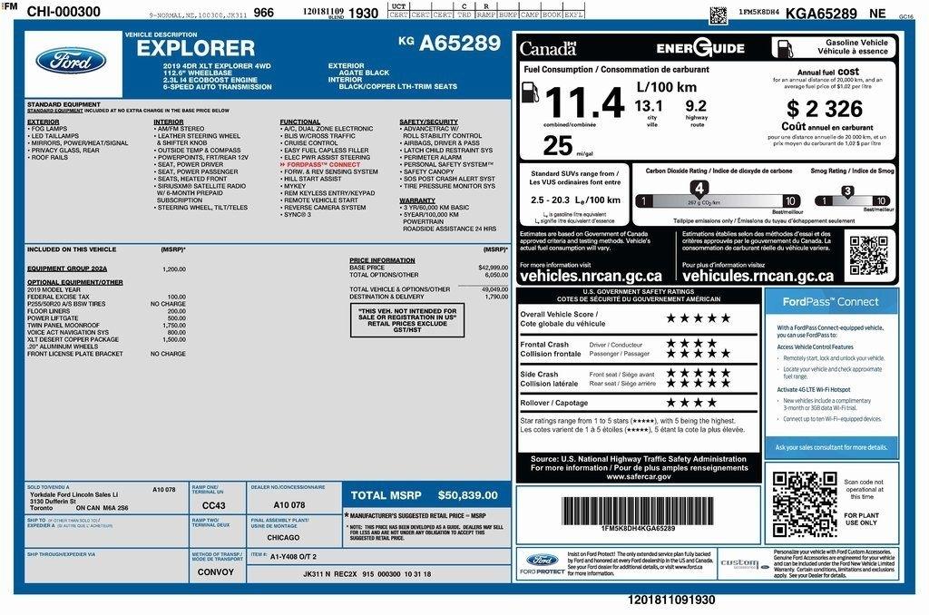 Ford Explorer XLT 4WD 2019