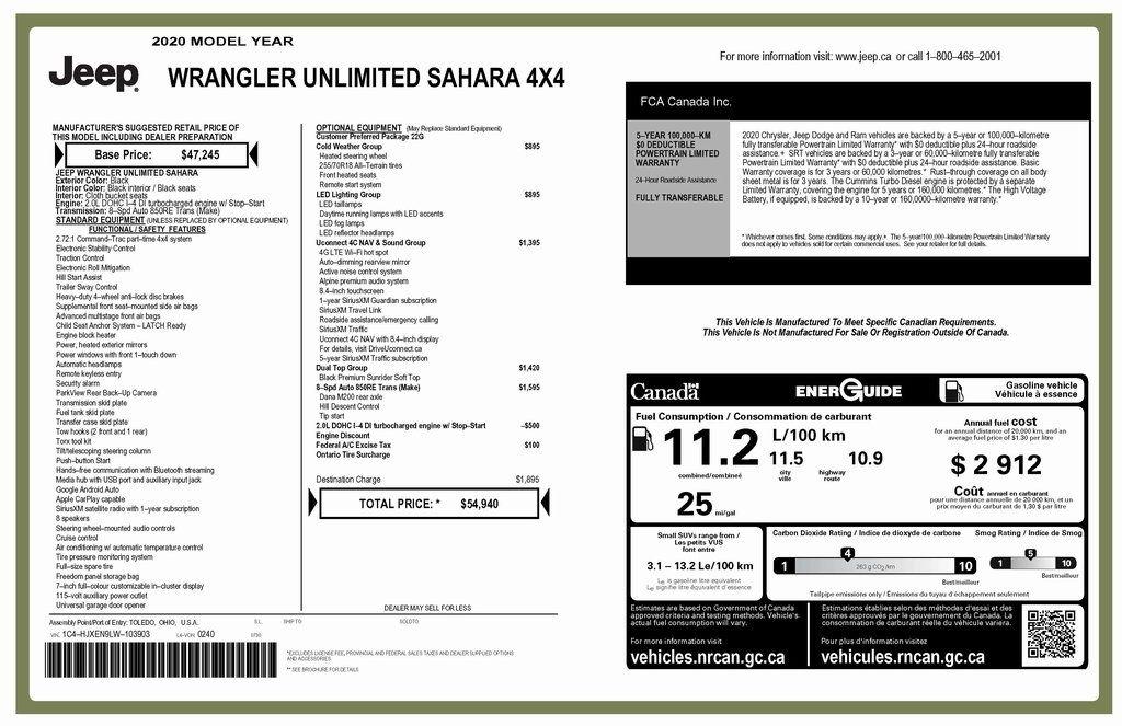 Jeep Wrangler Unlimited North Edition 2020