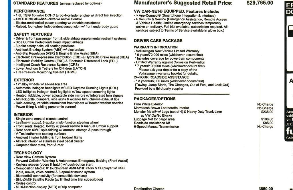 Volkswagen Golf Alltrack TSI SE 6M 2018