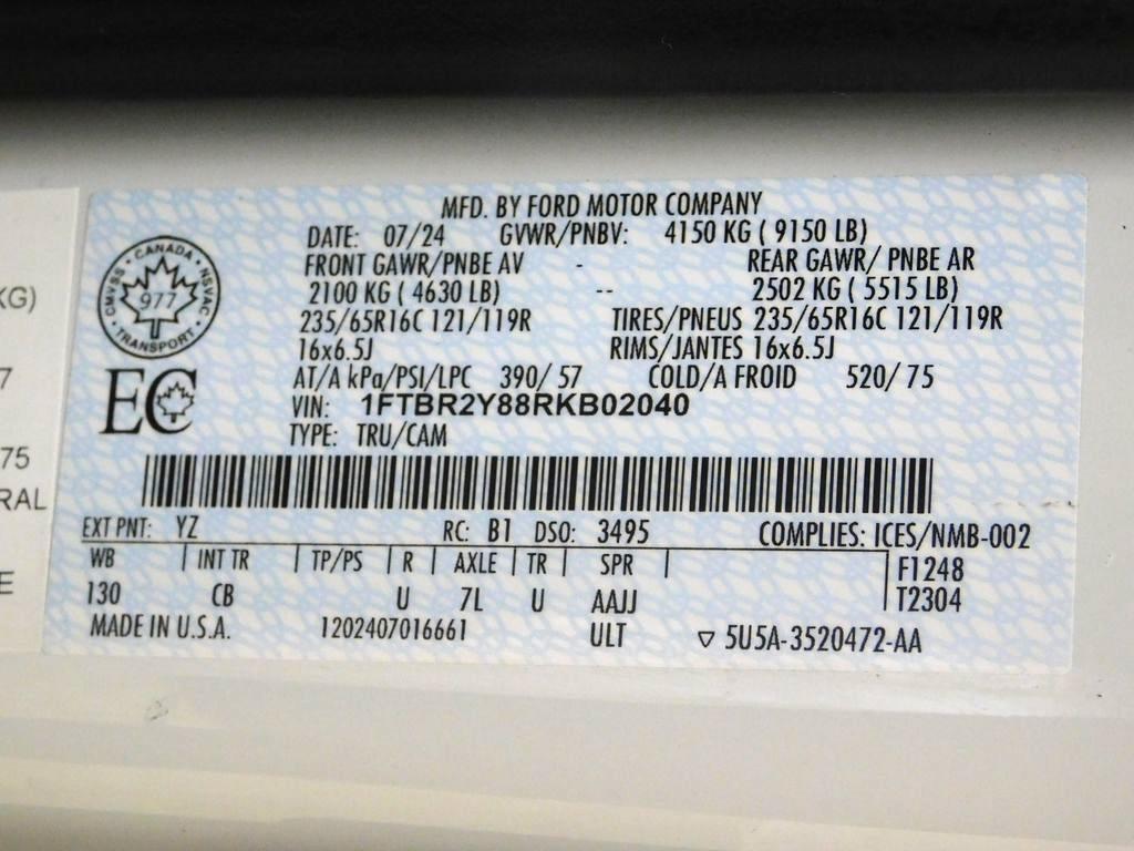 Ford Transit 250 Van High Roof w/Sliding Pass. 148-in. WB 2024