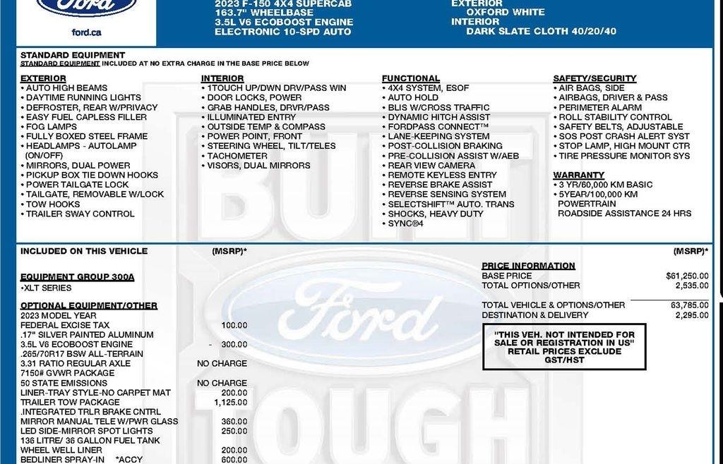 Ford F-150 XLT SuperCab 8-ft. Bed 4WD 2023