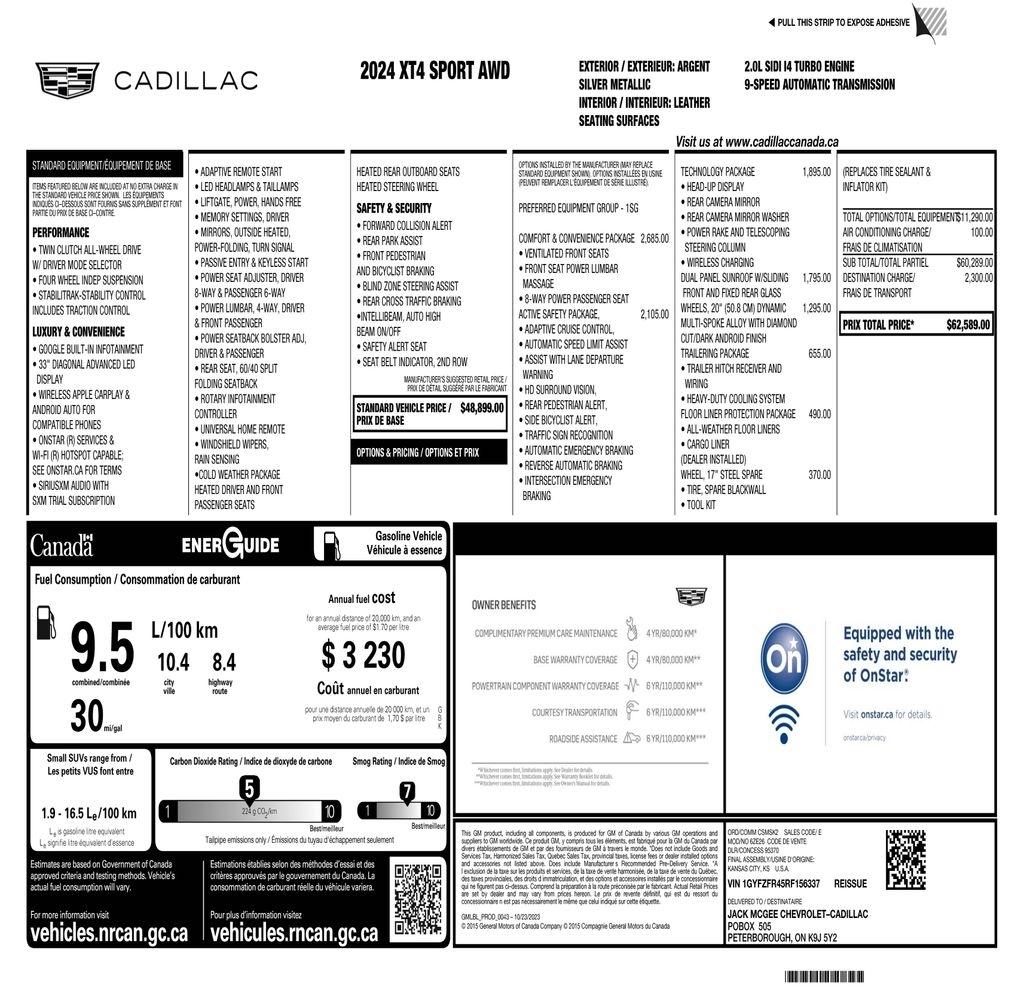Cadillac XT4 Sport AWD 2024