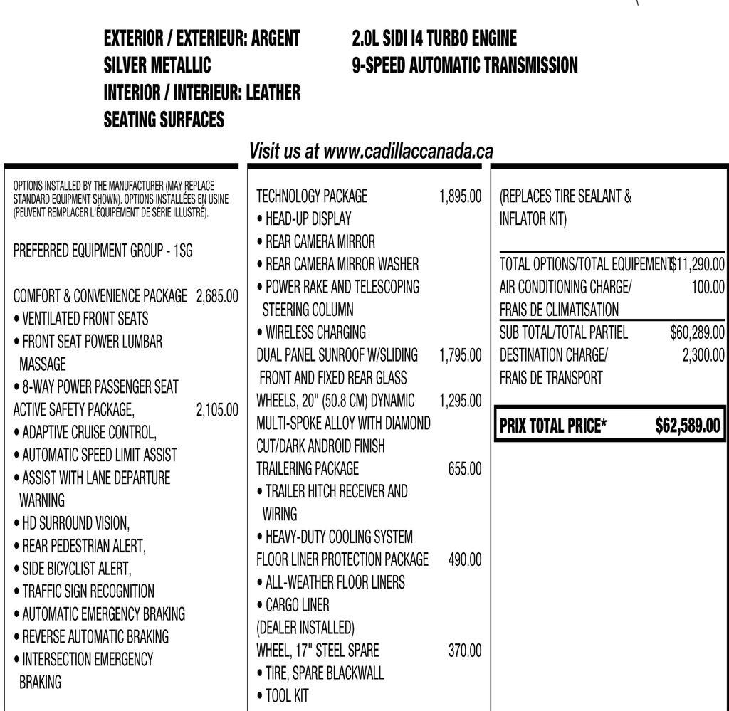 Cadillac XT4 Sport AWD 2024
