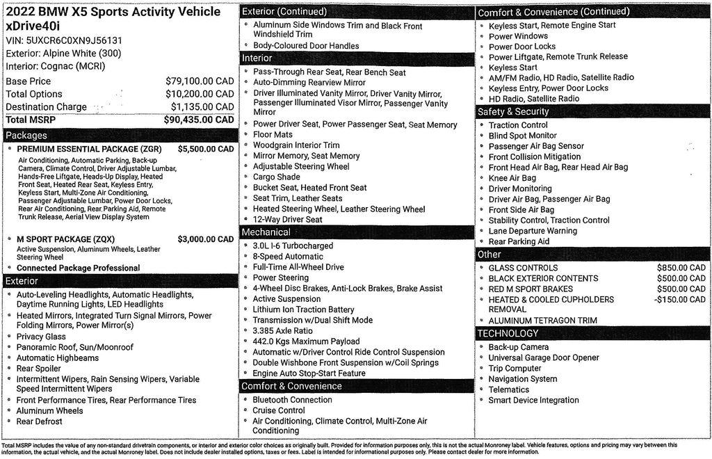 BMW X5 xDrive40i 2022