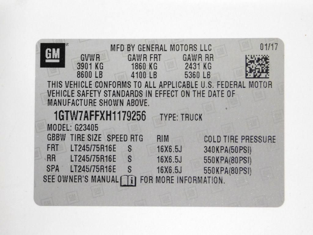 GMC Savana G2500 Cargo 2017