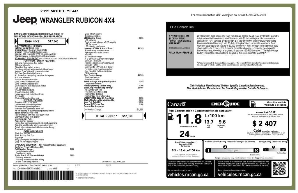 Jeep Wrangler Rubicon 2019