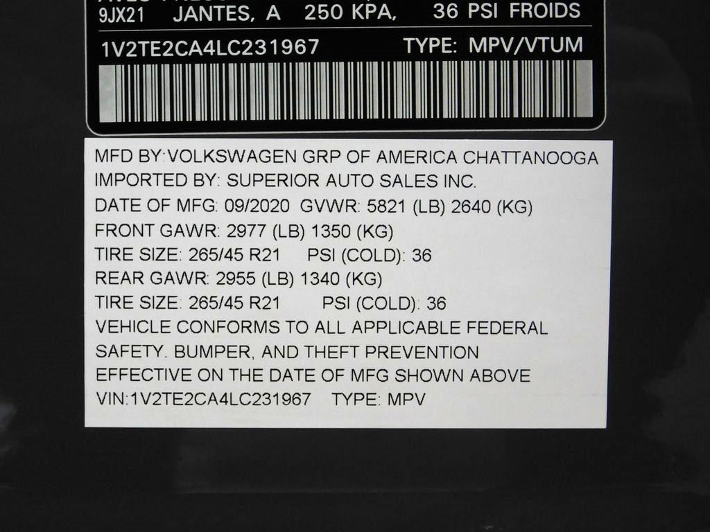 Volkswagen Atlas Cross Sport V6 SEL Premium R-Line 4MOTION 2020