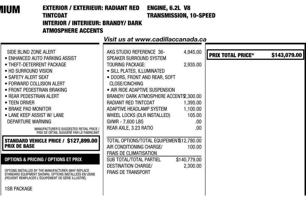 Cadillac Escalade Premium Luxury AWD 2024