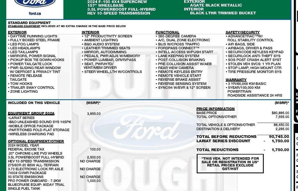 Ford F-150 Lariat SuperCrew 4WD 2024