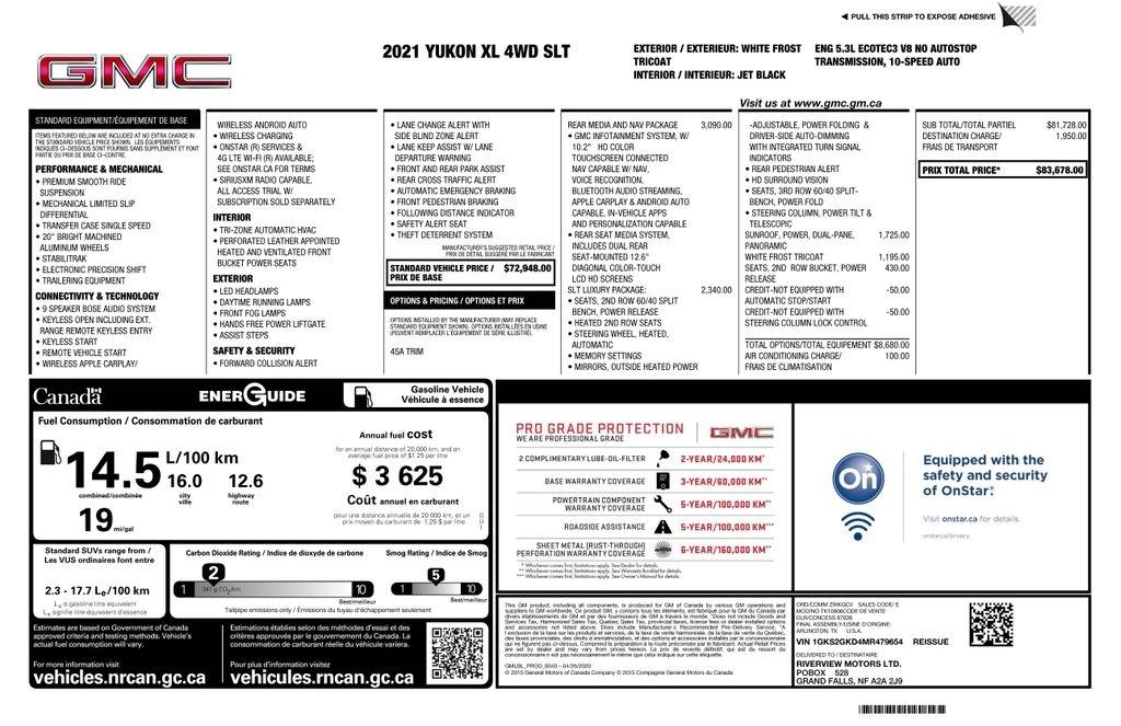 GMC Yukon XL SLT 4WD 2021