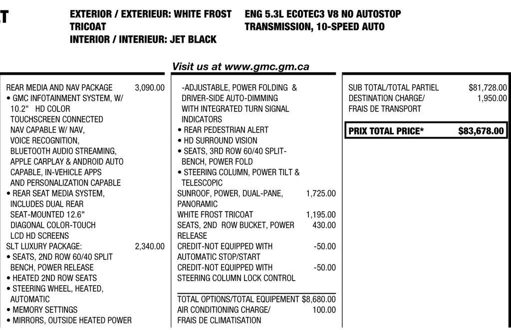 GMC Yukon XL SLT 4WD 2021