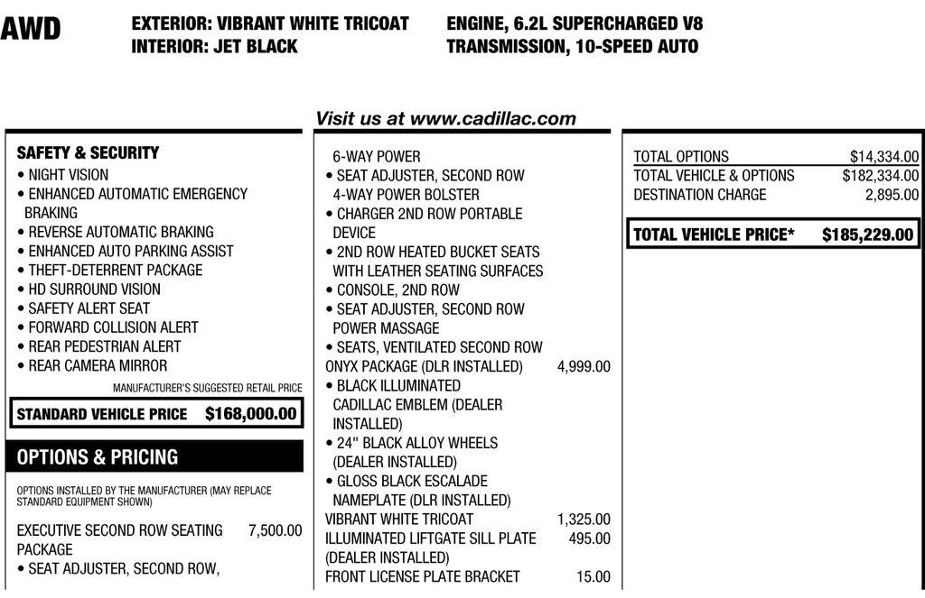 Cadillac Escalade V 4WD 2026
