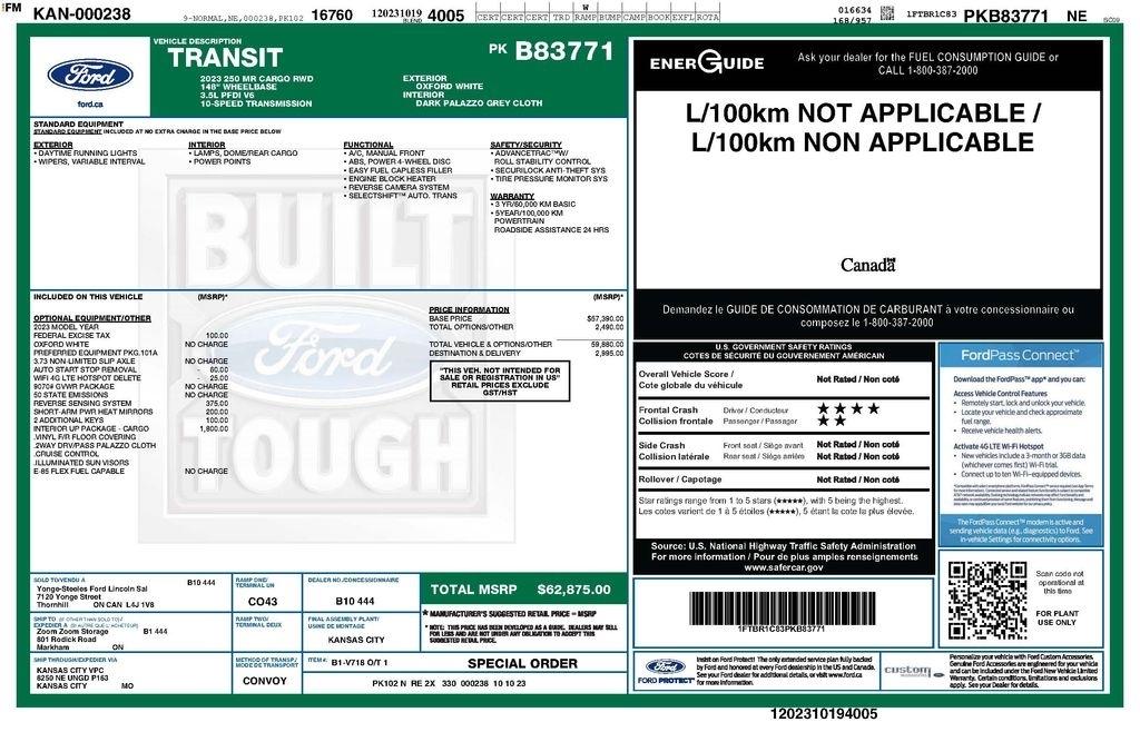 Ford Transit 250 Van 2023