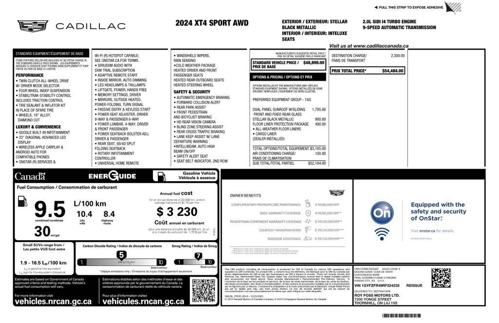 Cadillac XT4 Sport AWD 2024