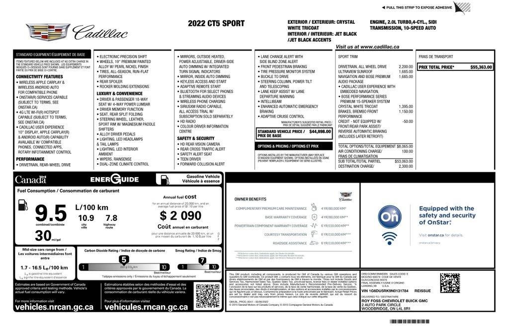 Cadillac CT5 Sport 2022