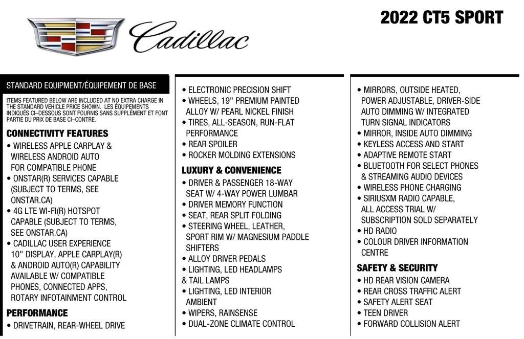 Cadillac CT5 Sport 2022