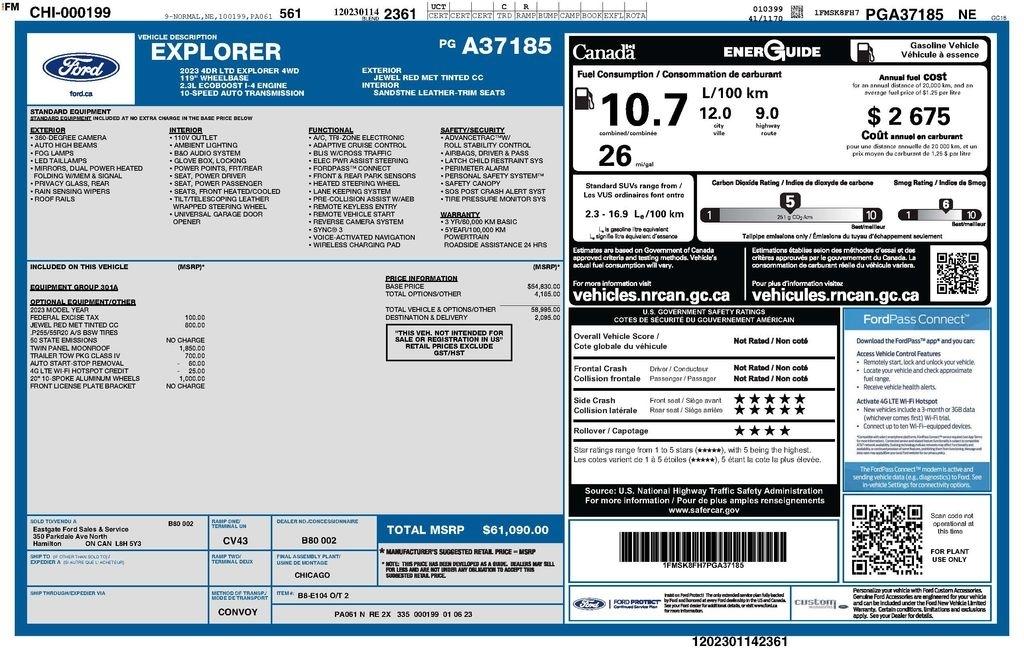 Ford Explorer Limited AWD 2023