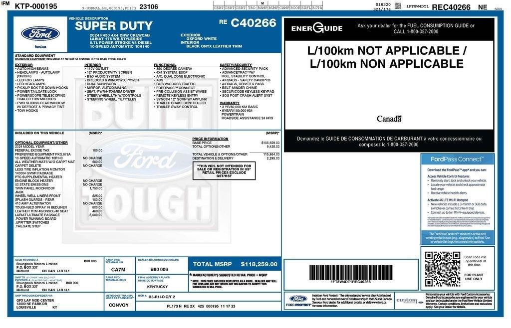 Ford F-450 SD Lariat Crew Cab DRW 4WD 2024