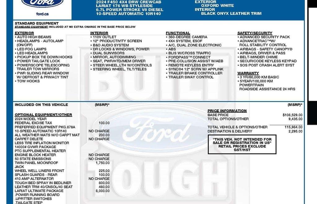 Ford F-450 SD Lariat Crew Cab DRW 4WD 2024