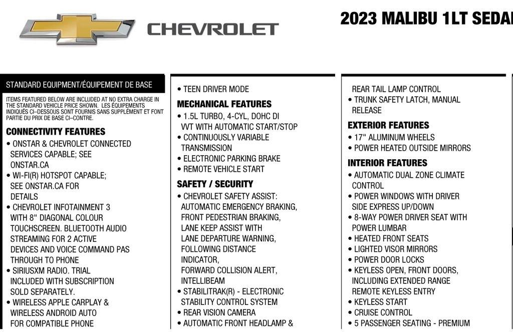 Chevrolet Malibu 1LT 2023