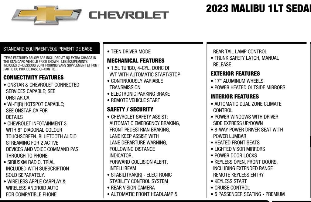 Chevrolet Malibu 1LT 2023